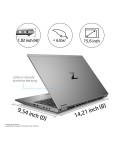 ZBook Fury 17 G7, Intel Core i7-10850H 2.70GHz, 32GB DDR4, 512GB Nvme, 17" FHD, BT/CAM RTX 5000, Win 11 Pro